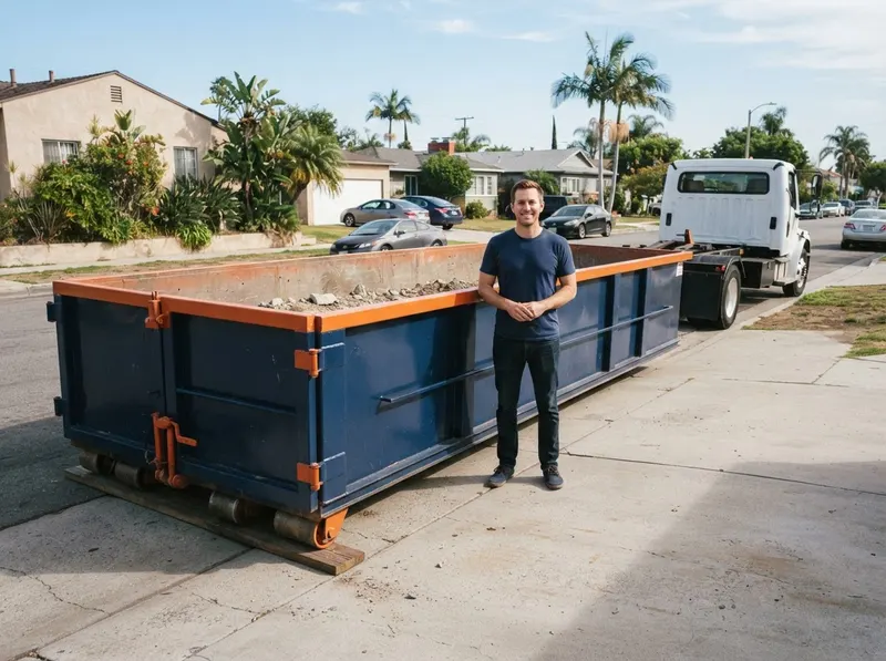 Heavy Inert Debris Dumpster in Los Angeles, CA